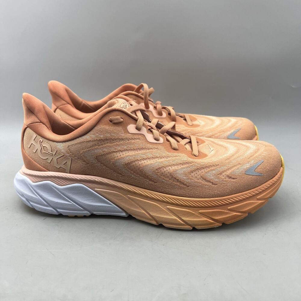 Hoka One One Arahi 6 Running Shoes Women Size 9.5 B Orange Mesh Comfort Sneakers